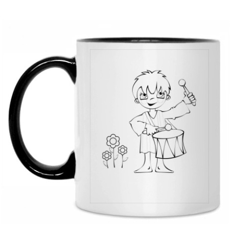 Кружка с принтом Барабанщик