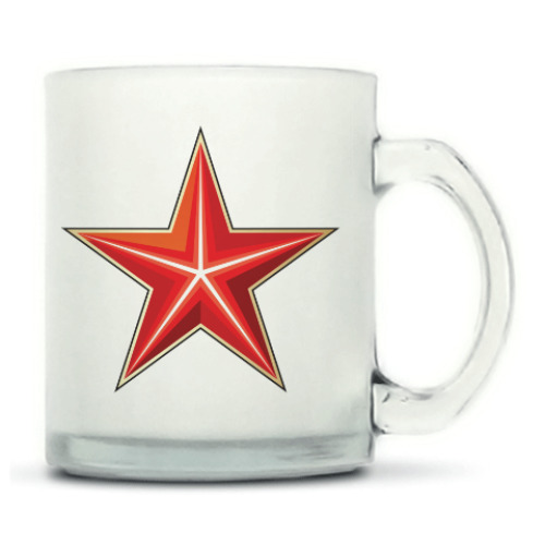 Кружка матовая с принтом Георгиевская лента, 9 мая