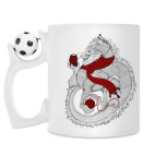 Кружка с футбольным мячиком