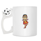 Кружка с футбольным мячиком