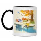 Кружка двухцветная