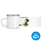 Кружка металлическая белая (круговая запечатка)