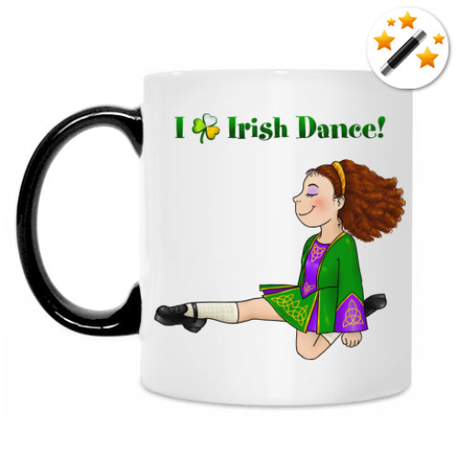 Кружка-хамелеон с принтом Irish dance