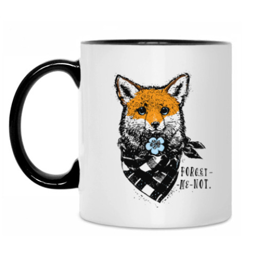 Кружка с принтом Не забывай меня!