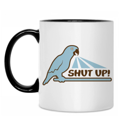 Кружка с принтом ShutUp