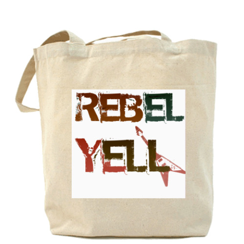 Сумка шоппер с принтом  rebel yell