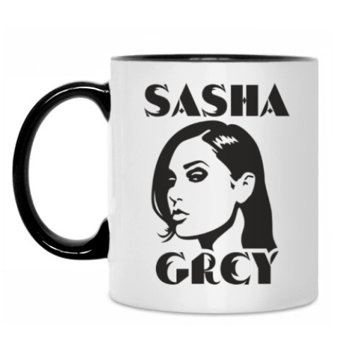 Кружка с принтом Sasha Grey