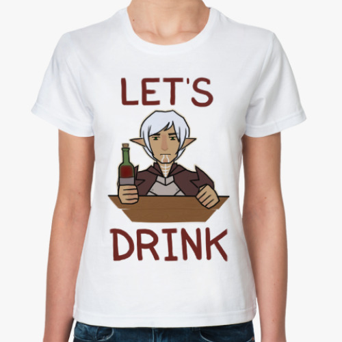 Классическая футболка с принтом Fenris Alco-men