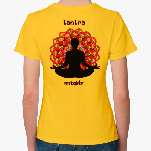 Женская футболка с принтом Два взгляда на Тантру