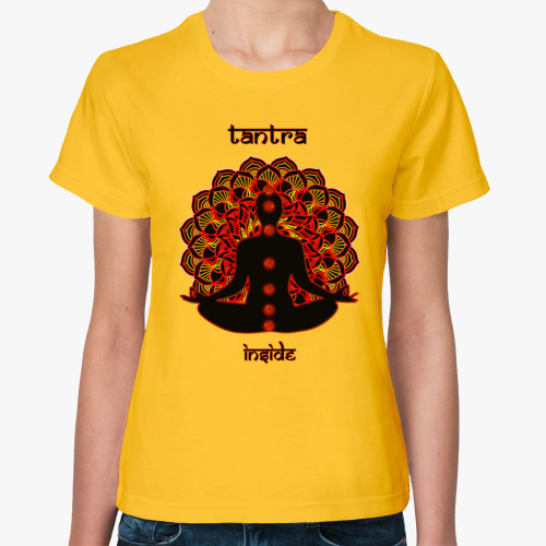 Женская футболка с принтом Два взгляда на Тантру