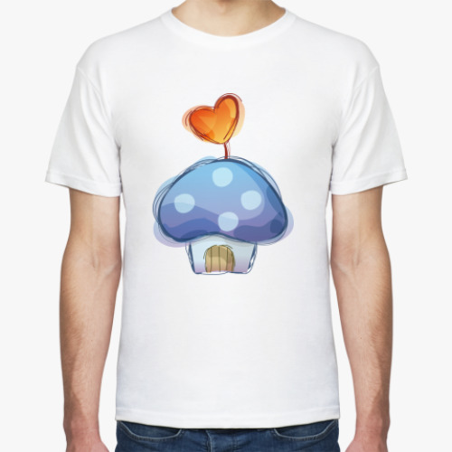 Футболка с принтом Под крышей у любви