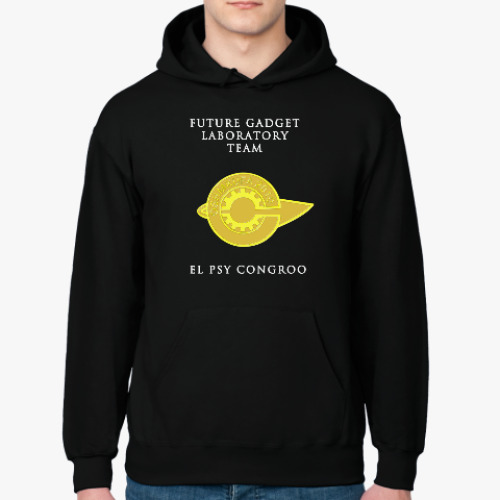 Толстовка худи с принтом Gate Future Gadget Laboratory Team