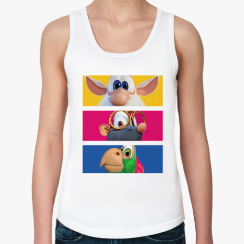 Женская майка с принтом Буба и друзья