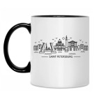 Кружка двухцветная