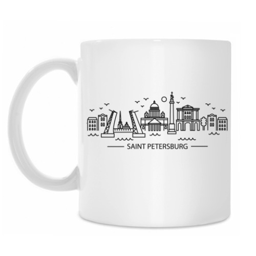 Кружка с принтом Санкт-Петербург