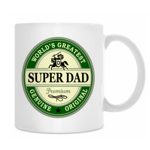 Кружка с принтом Для супер папы