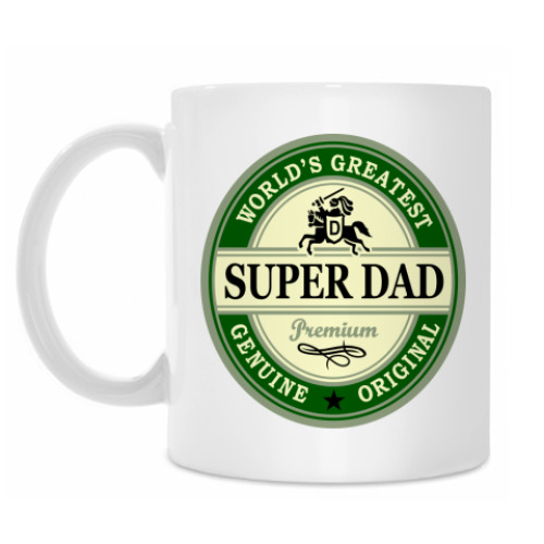 Кружка с принтом Для супер папы
