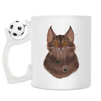 Кружка с футбольным мячиком