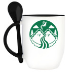 Кружка с ложкой