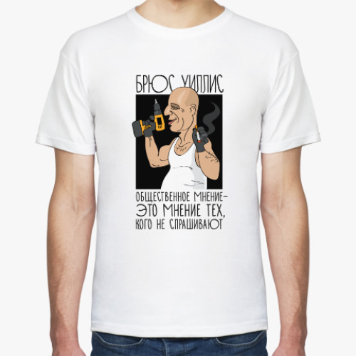 Футболка с принтом Брюс Уиллис  Bruce Willis