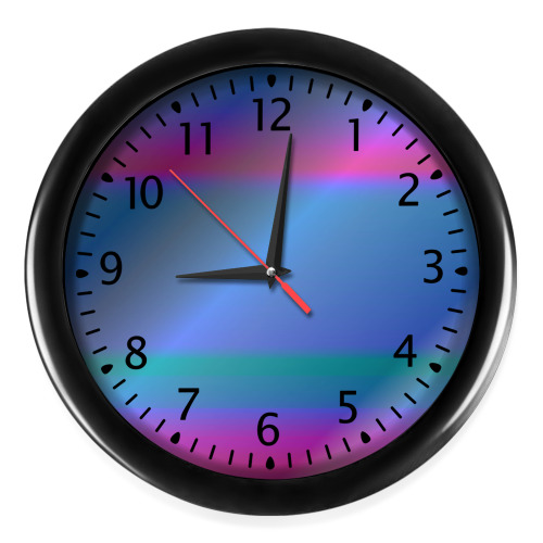 Настенные часы с принтом фон