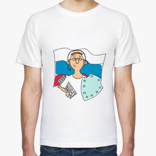 Футболка с принтом Сисадмин