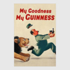 Постер 80 х 120 см Боже мой, мой Гиннес!