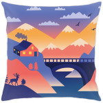 Олень и горы