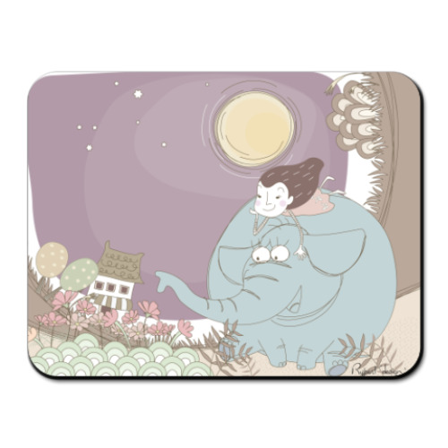 Коврик для мыши с принтом  Слоник