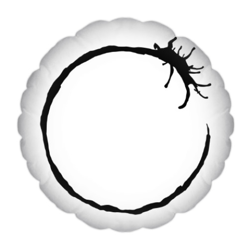 Подушка с принтом Прибытие. Язык гептаподов (Heptapod language)