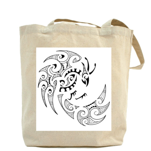 Сумка шоппер с принтом Фэнхуан