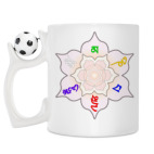 Кружка с футбольным мячиком