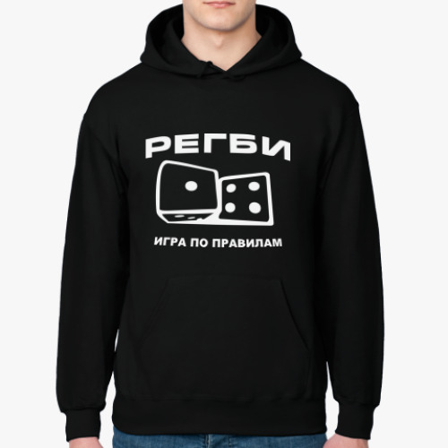 Толстовка худи с принтом Регби14