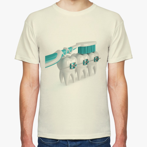 Футболка с принтом для стоматолога