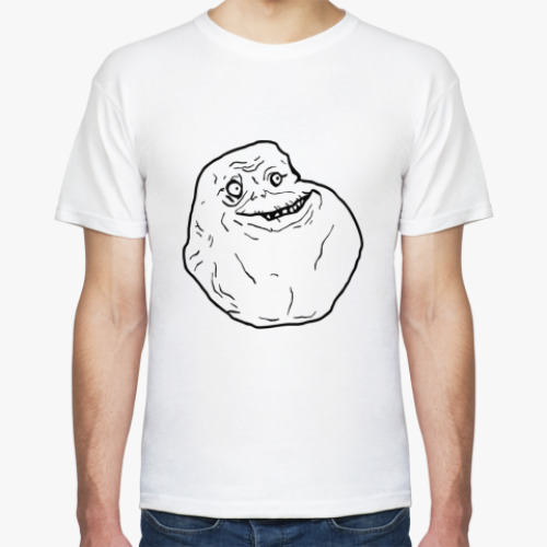 Футболка с принтом Forever Alone