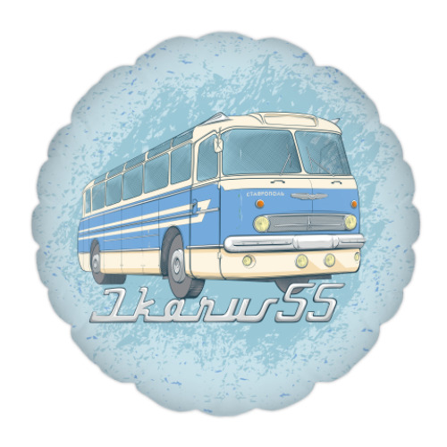 Подушка с принтом IKARUS 55