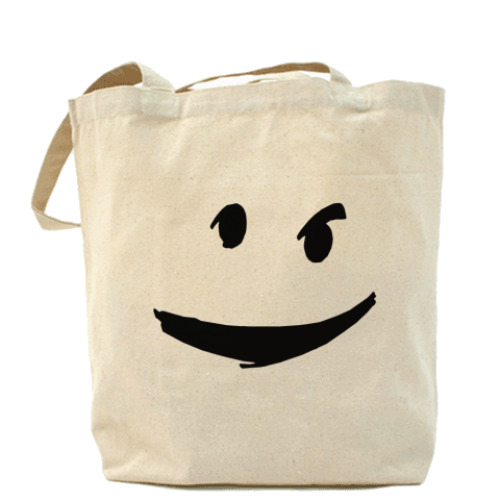 Сумка шоппер с принтом смайл