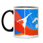 Кружка двухцветная