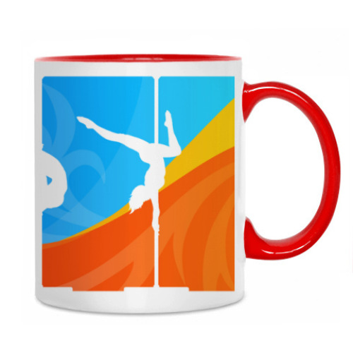 Кружка с принтом Pole Dance Mania