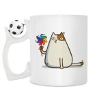 Кружка с футбольным мячиком