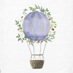 Воздушный шар в цветах