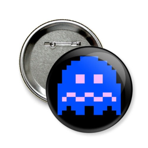 Значок 58мм с принтом Pacman