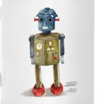 Винтажные игрушечные роботы