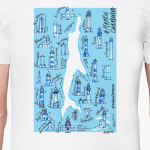 карта с маяками острова Сахалин