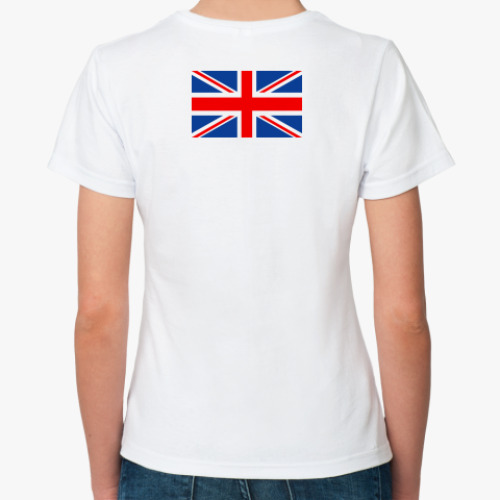 Классическая футболка с принтом Английский флаг