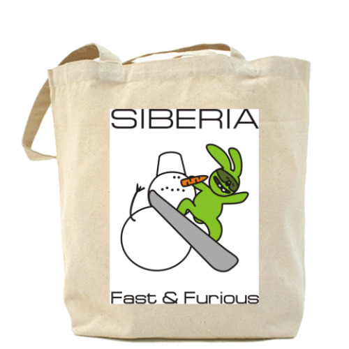 Сумка шоппер с принтом Fast & Furious