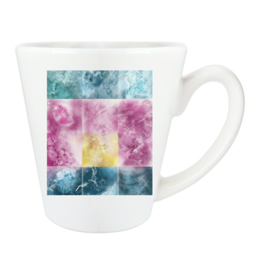 Чашка Латте с принтом Изумрудная ваза