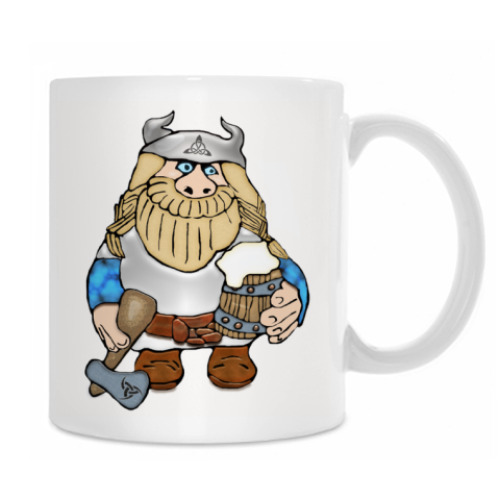 Кружка с принтом Викинг