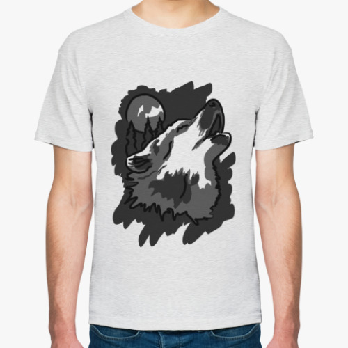 Футболка с принтом Волк