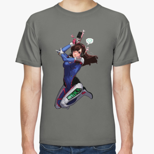 Футболка с принтом Overwatch - D.Va